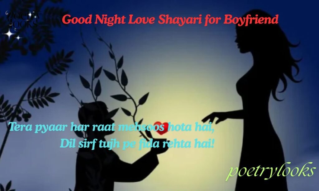 Good Night Love Shayari for Boyfriend
