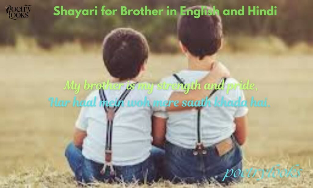 Shayari for Brother in English and Hindi