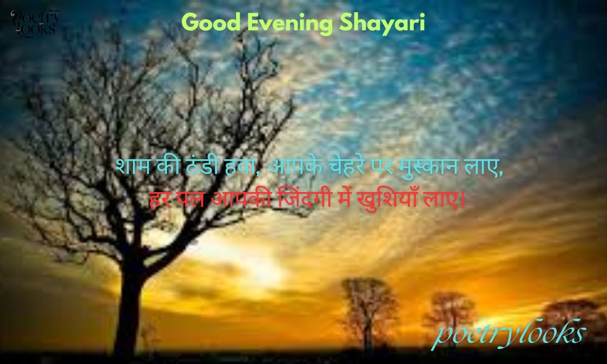 Best 160+ Good Evening Shayari Hindi & English 2026