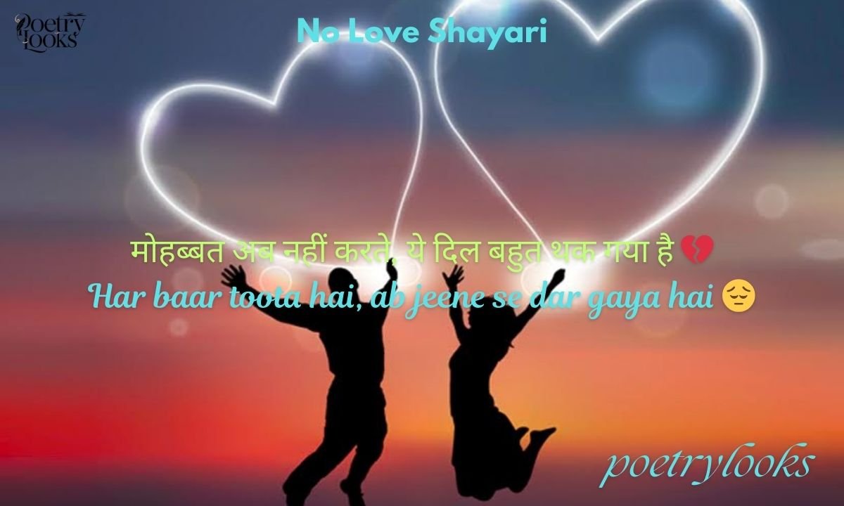 Top 140+ No Love Shayari – Heartbreak & Attitude Shayari 2026